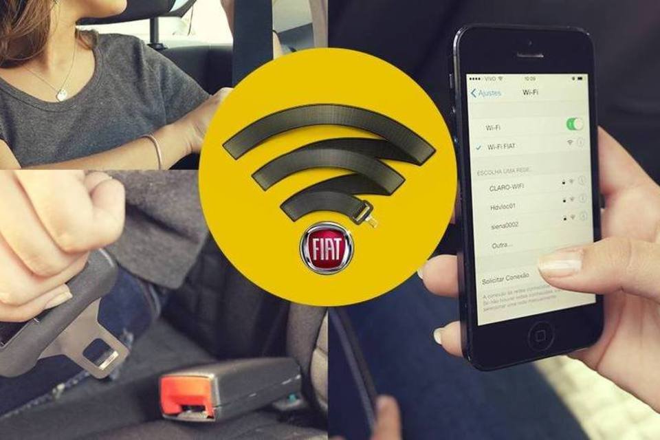 Fiat cria Wi-Fi ativado por cinto de segurança em taxis