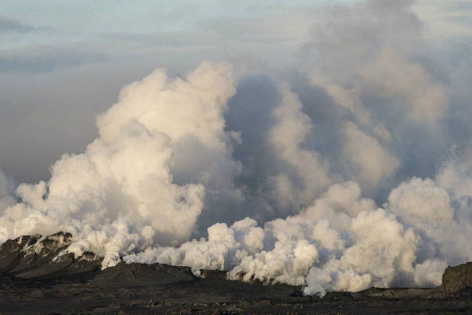 Nova erupção é detectada em torno do vulcão islandês