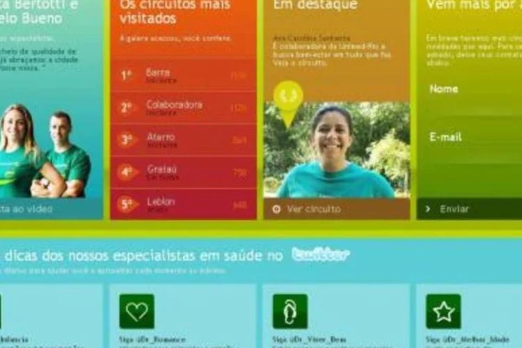 Hotsite serve como uma rede social, em que o atleta cria seu perfil e interage com outros participantes