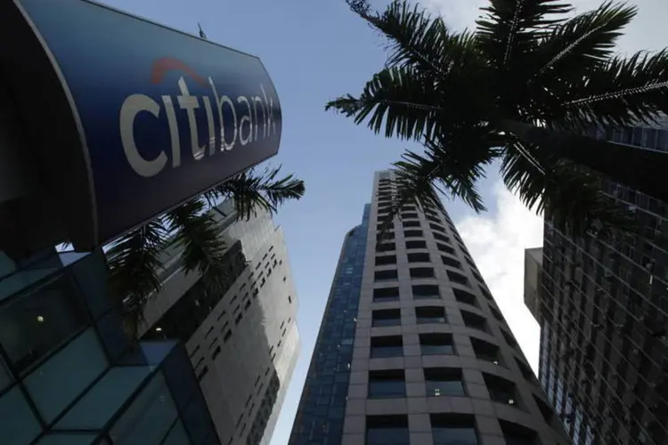 Placa do Citibank em frente ao prédio do banco em São Paulo (Dado Galdieri/Bloomberg)