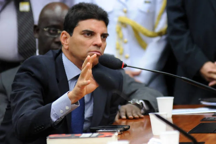 Cajado: O deputado apresentou o texto ao ministro da Fazenda, Fernando Haddad, ao presidente da Câmara, Arthur Lira (PP-AL), e outras lideranças da Casa (Lucio Bernardo Jr. / Câmara dos Deputados/Reprodução)