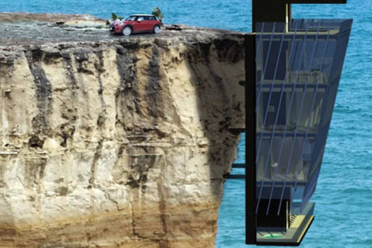 Cliff House, projeto conceito de casa feito pelo escritório Modscape (Divulgação / Modscape)
