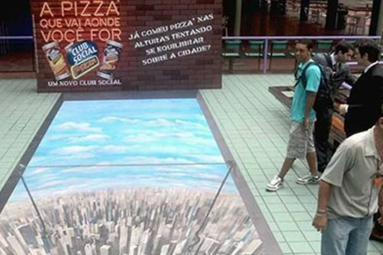 Ação de lançamento do Club Social Pizza foi realizada em universidades do Rio de Janeiro, São Paulo e Paraná (Divulgação)