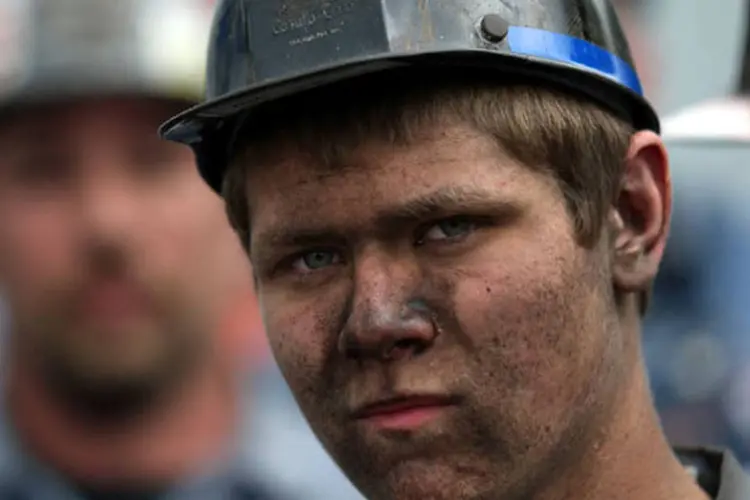 
	Trabalhador de mina de carv&atilde;o: em 1992, na mesma mina Kozlu Coal, mais de 250 pessoas morreram.
 (Getty Images)