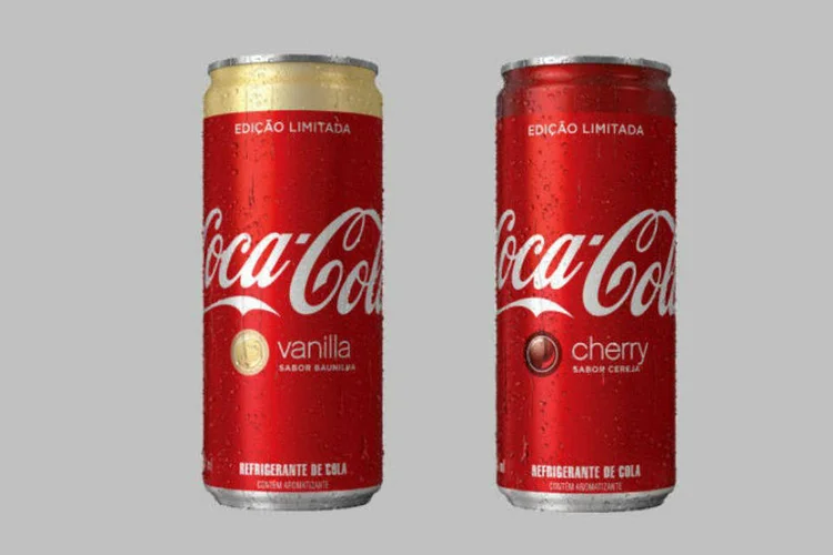 Coca-Cola de cereja e baunilha: lançamento no Brasil (Reprodução)