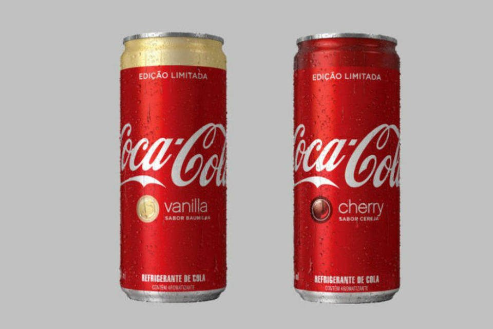 Coca-Cola lança versões de cereja e baunilha no Brasil