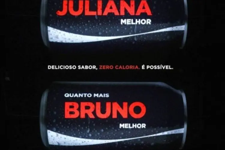 Coca Zero: latas personalizadas com nomes de consumidores (Divulgação)
