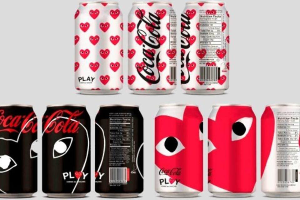 E se a Coca-Cola tivesse latas criadas pela Comme des Garçons?