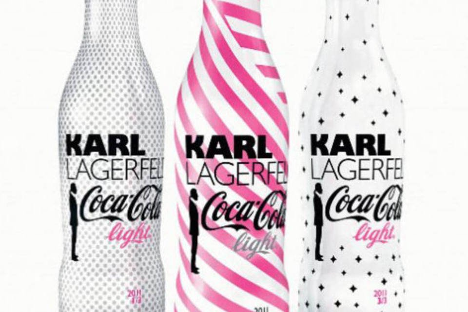 Coca-Cola lança novas garrafas de Karl Lagerfeld