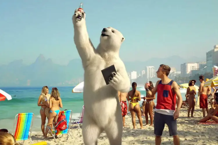 Campanha da Coca-Cola: Urso Polar no Rio de Janeiro (Reprodução)