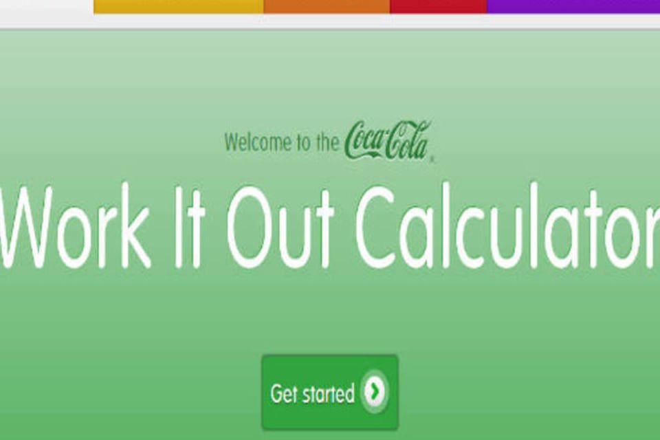 Site da Coca calcula quantidade de exercício por lata bebida