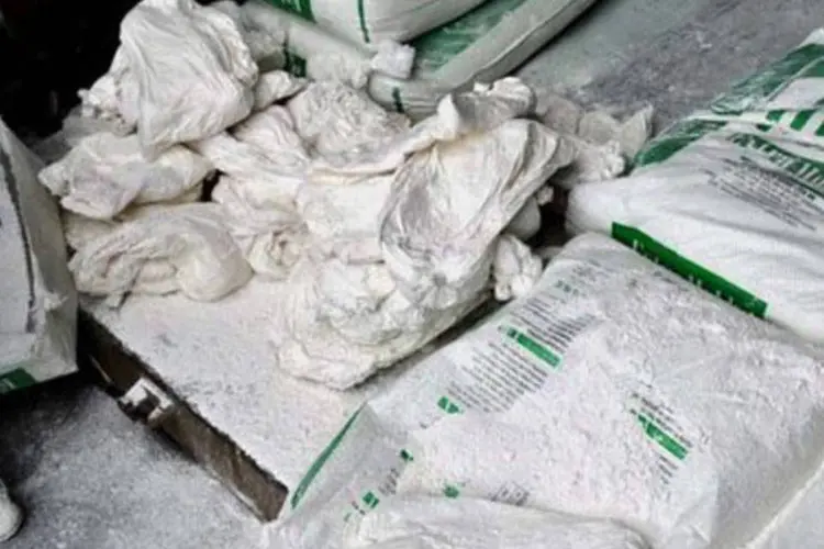 Cocaína apreendida no Porto de Suape, em Pernambuco (Divulgação/Polícia Federal)