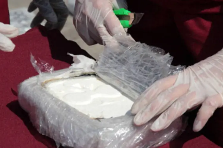 Cocaína: a droga estava embalada em dezenas de pacotes, dentro de contêineres (./Getty Images)