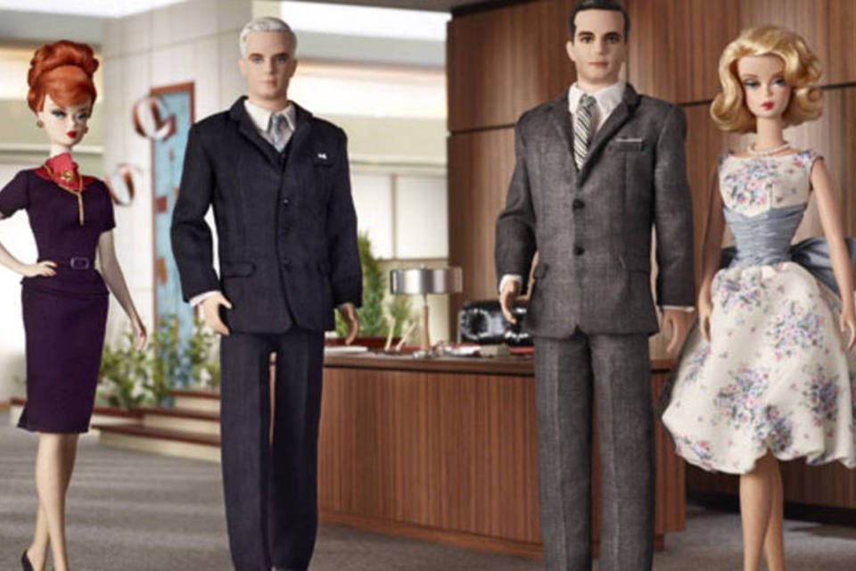 Barbies viram personagens de “Mad Men” em edição de colecionador