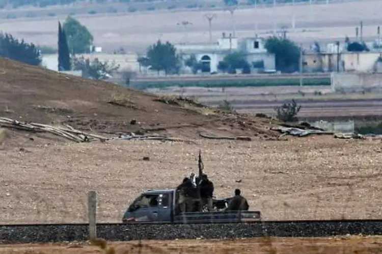 
	Kobani: at&eacute; agora, a Royal Air Force realizou cerca de 38 miss&otilde;es de combate no Iraque
 (Aris Messinis/AFP)