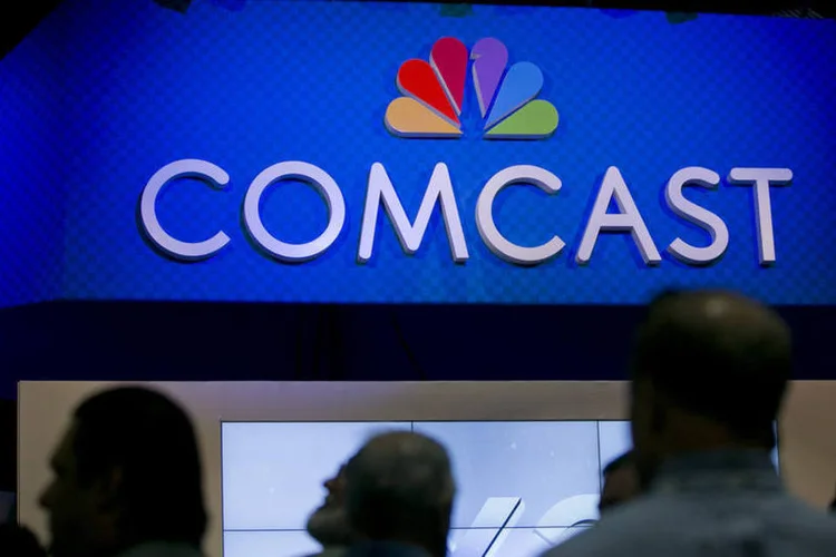 
	Comcast: sua receita total cresceu 11,3 por cento para 18,74 bilh&otilde;es de d&oacute;lares no segundo trimestre
 (Andrew Harrer/Bloomberg)