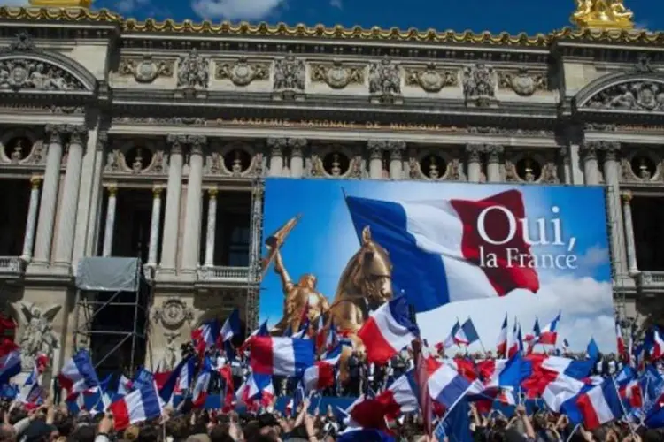 Em uma das manifestações, Marine Le Pen anunciou que votará em branco no segundo turno eleitoral (Getty Images)