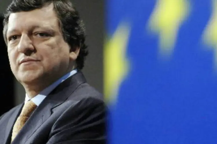 
	Presidente da Comiss&atilde;o Europeia, Jos&eacute; Manuel Barroso: &quot;Estamos prontos para tomar medidas muito fortes e claras&quot;
 (Paul ODriscoll/Bloomberg News)