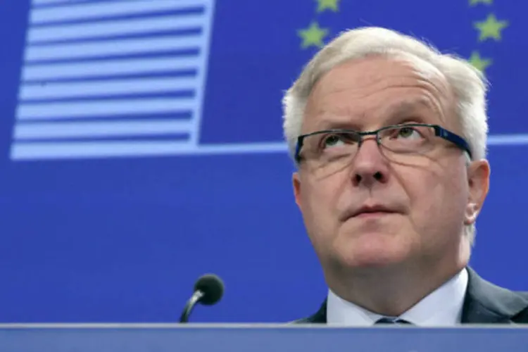 
	Olli Rehn, vice-presidente da Comiss&atilde;o Europeia e titular de economia: &quot;se as tens&otilde;es persistirem e a situa&ccedil;&atilde;o piorar, ser&aacute; prov&aacute;vel que a R&uacute;ssia acabe em uma recess&atilde;o&quot;
 (Francois Lenoir/Reuters)