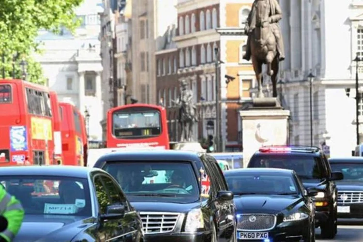 A comitiva de Obama em Londres: o prefeito da cidade apresentou a conta (Dan Kitwood/Getty Images)