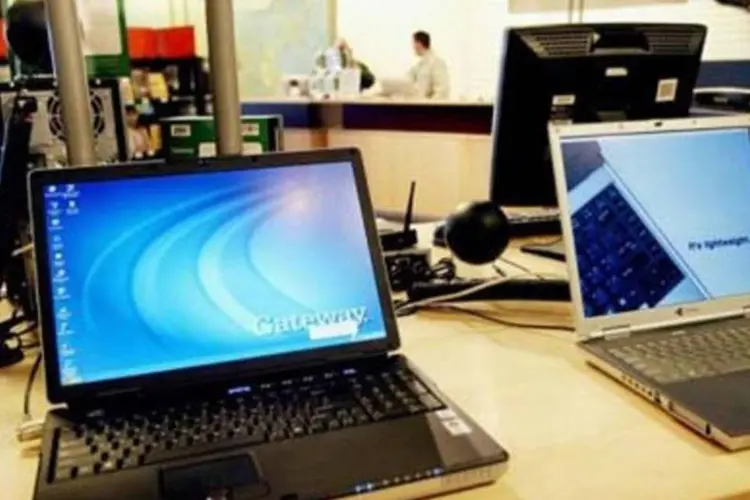 Computadores: em 2017, as vendas geraram uma receita de 11,73 bilhões de reais (Scott Olson/AFP/Getty Images)