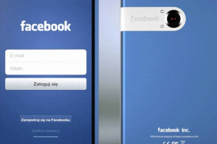 Conceito de celular do Facebook (Divulgação)