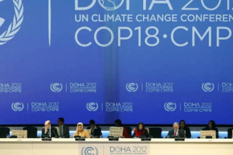 
	Abertura da 18&ordf; confer&ecirc;ncia da ONU sobre a mudan&ccedil;a clim&aacute;tica, em Doha
 (REUTERS/Fadi Al-Assaad)