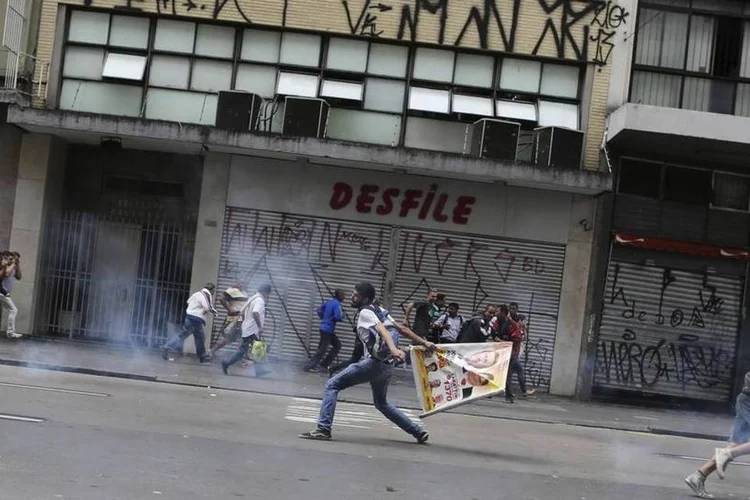 
	 Equipes da Tropa de Choque j&aacute; se retiraram do local e n&atilde;o foram acionadas para retornar
 (Reuters)