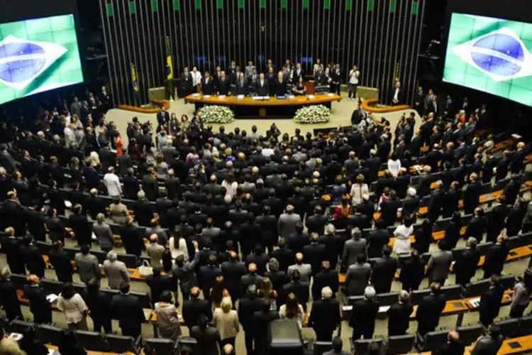 Cerimônia conjunta do Congresso para a abertura do ano legislativo: o Orçamento deveria ter sido votado antes do recesso parlamentar (Fabio Rodrigues Pozzebom/ABr)