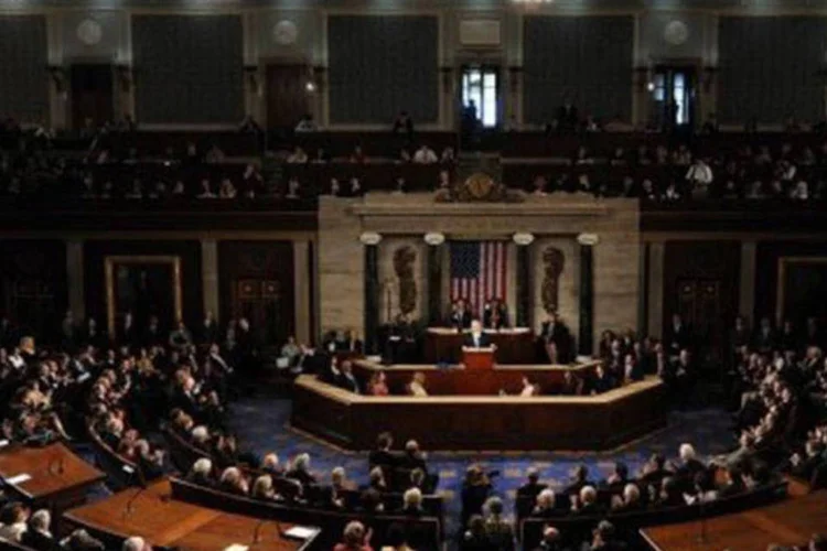 No início da sessão, as bolsas chegaram a operar em alta, impulsionadas pela notícia de um acordo entre os partidos democrata e republicano no Congresso americano (Saul Loeb/AFP)