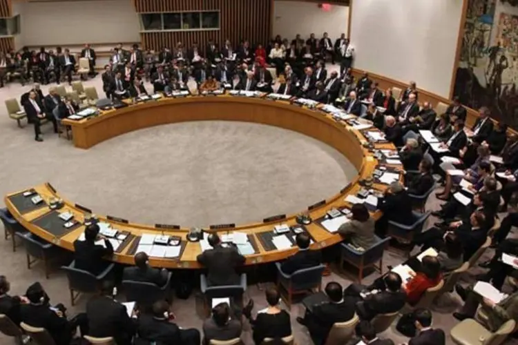 Reunião do Conselho de Segurança: a Rússia ameaça votar uma resolução contra a Síria (Mario Tama/Getty Images)