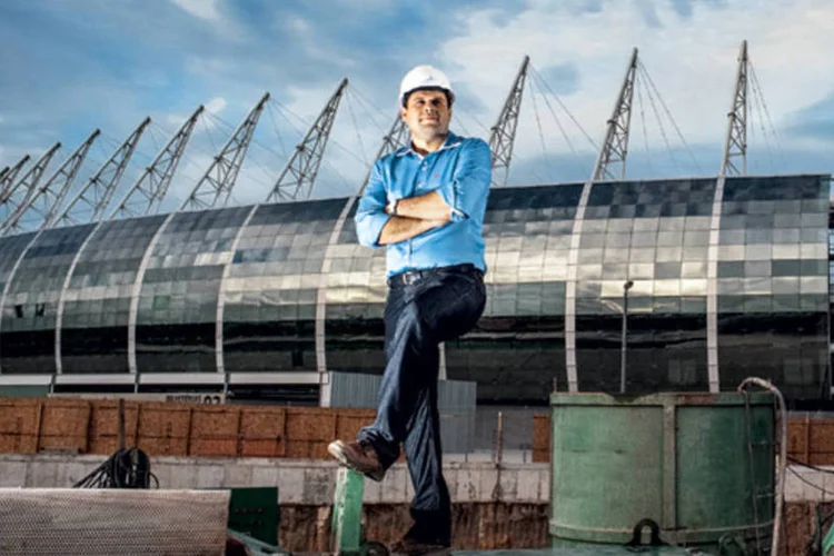
	O engenheiro Gustavo Dantas, de 34 anos, em Fortaleza: contratado para tocar obras em torno do est&aacute;dio Arena Castel&atilde;o
 (Drawlio Joca)