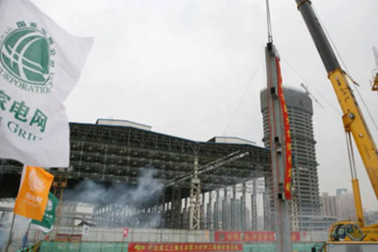 Canteiro de obras da chinesa State Grid: empresa dispensou o maior montante já investido pelos chineses no Brasil (Divulgação)