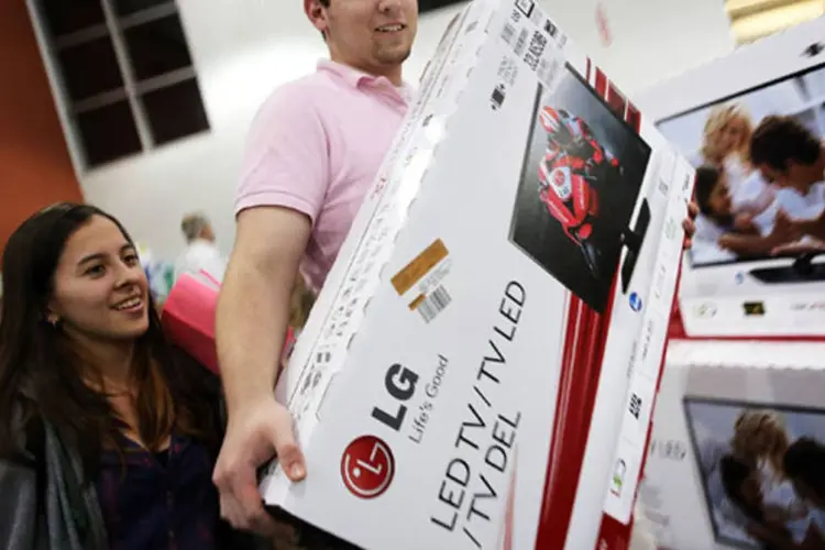 Consumidores na Black Friday 2013 nos Estados Unidos (Getty Images)