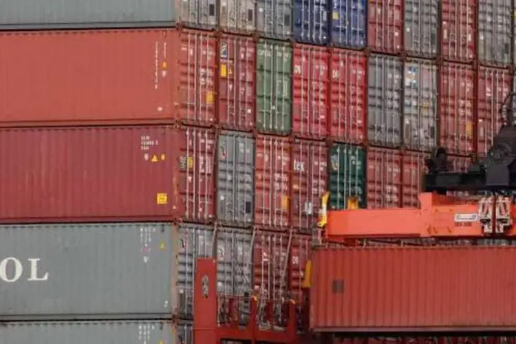 
	Containers: no acumulado do m&ecirc;s at&eacute; dia 22, saldo comercial est&aacute; positivo em US$ 2,148 bi
 (Justin Sullivan/Getty Images)