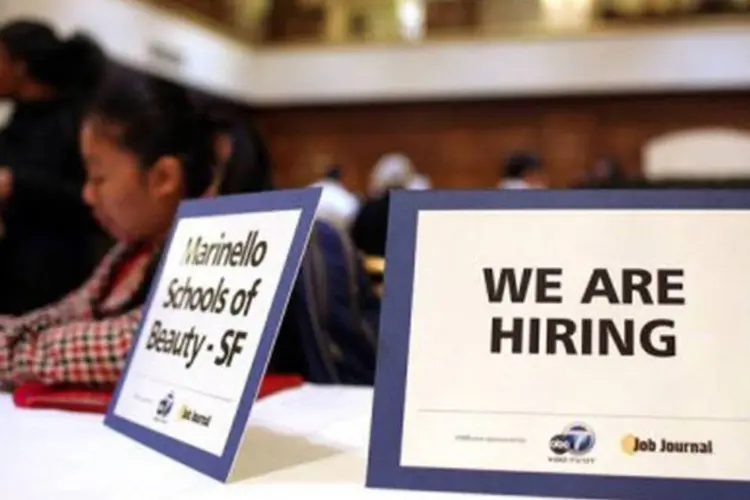 
	Desemprego: no m&ecirc;s passado foram criados 151.000 novos empregos, contra 262.000 em dezembro
 (Justin Sullivan/Getty Images/AFP)