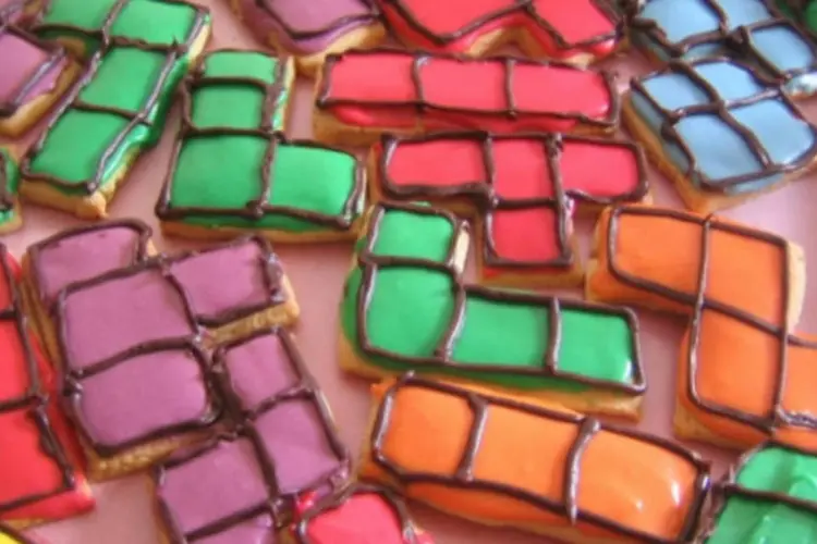 Biscoitos feitos em forma de blocos de Tetris: jogo pode ajudar a impedir que cérebro crie imagens atraentes e impulsos (mache/Flickr)