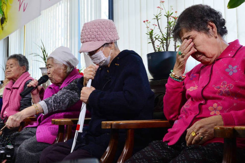 Manifestantes sul-coreanas protestam contra acordo com Japão