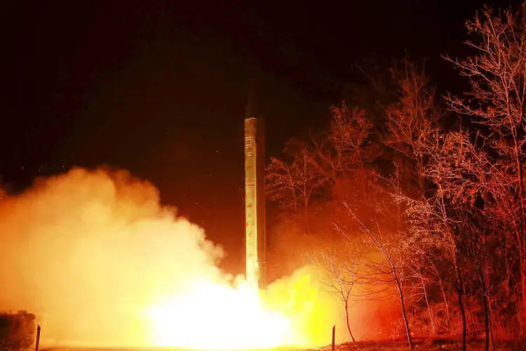
	M&iacute;ssil da Coreia do Norte
 (Reuters)