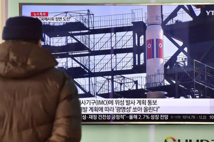 
	Coreia do Norte: &quot;Expressamos uma profunda inquieta&ccedil;&atilde;o em rela&ccedil;&atilde;o ao futuro lan&ccedil;amento de um foguete&quot;
 (Jung Yeon-je / AFP)