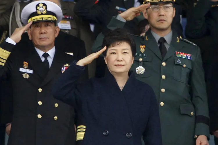 
	Park Geun-Hye: o comit&ecirc; norte-coreano disse que quer eliminar &quot;os seguidores dos EUA e de Park Geun-hye&quot;
 (Chung Sung-Jun / Reuters)