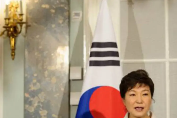 Park Geun-Hye, presidente da Coreia do Sul: temas do encontro não foram revelados (Sebastien Bozon/AFP)