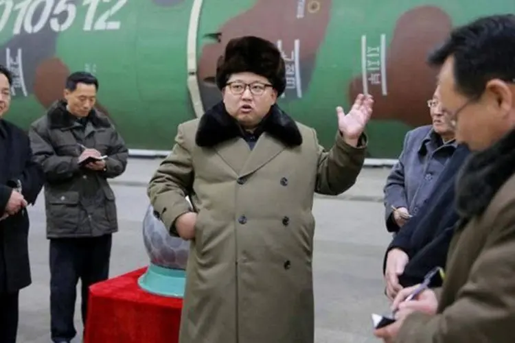 Coreia do Norte: "As sanções de hoje objetivam interromper as redes e os métodos que o governo da Coreia do Norte emprega para financiar seus programas ilegais de mísseis balísticos, de proliferação e nuclear" (KCNA/Reuters)