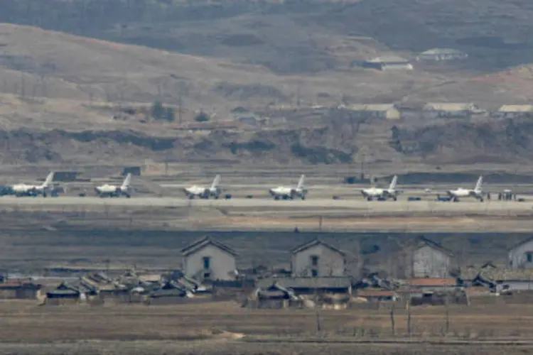 
	Coreia do Norte: regime norte-coreano amea&ccedil;ou na sexta-feira o Jap&atilde;o com &quot;fogo nuclear&quot;
 (REUTERS/Jacky Chen)