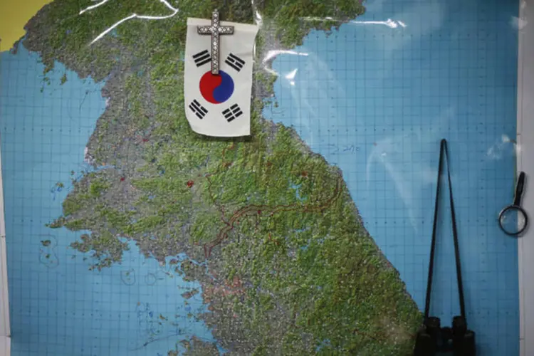 
	Bandeira da Coreia do sul: expectativa &eacute; que o di&aacute;logo se d&ecirc; em janeiro
 (Kim Hong-Ji/Reuters)