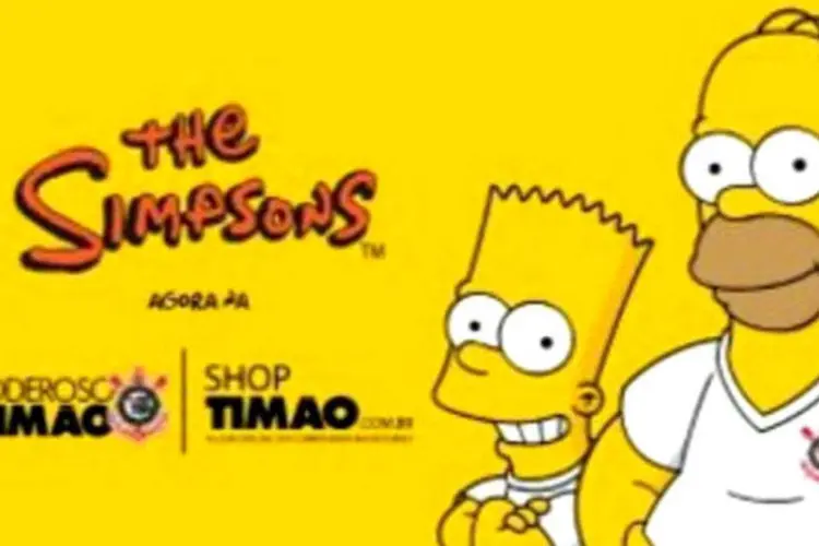 Corinthians e Os Simpsons: parceria para produtos licenciados (Divulgação)