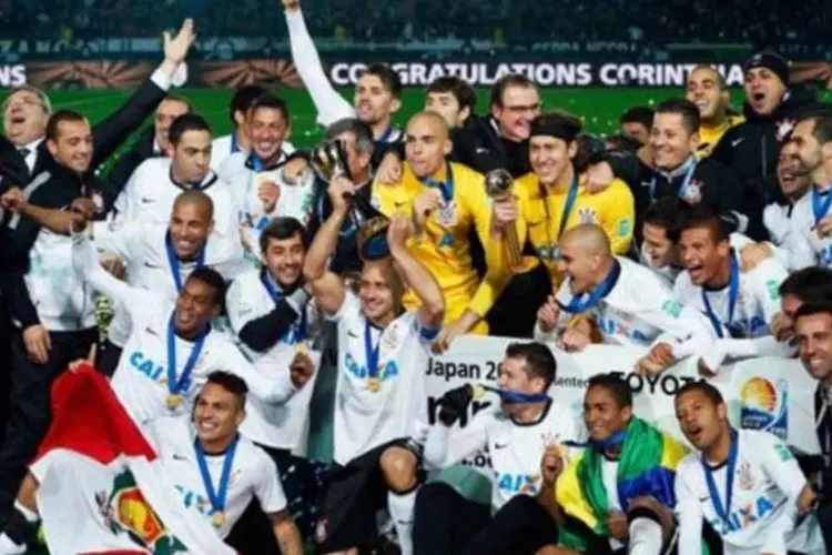 Corinthians comemora o título mundial (Getty Images)
