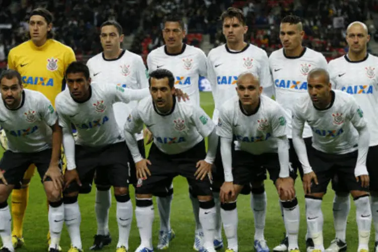 Jogadores do Corinthians: (REUTERS/Toru Hanai)