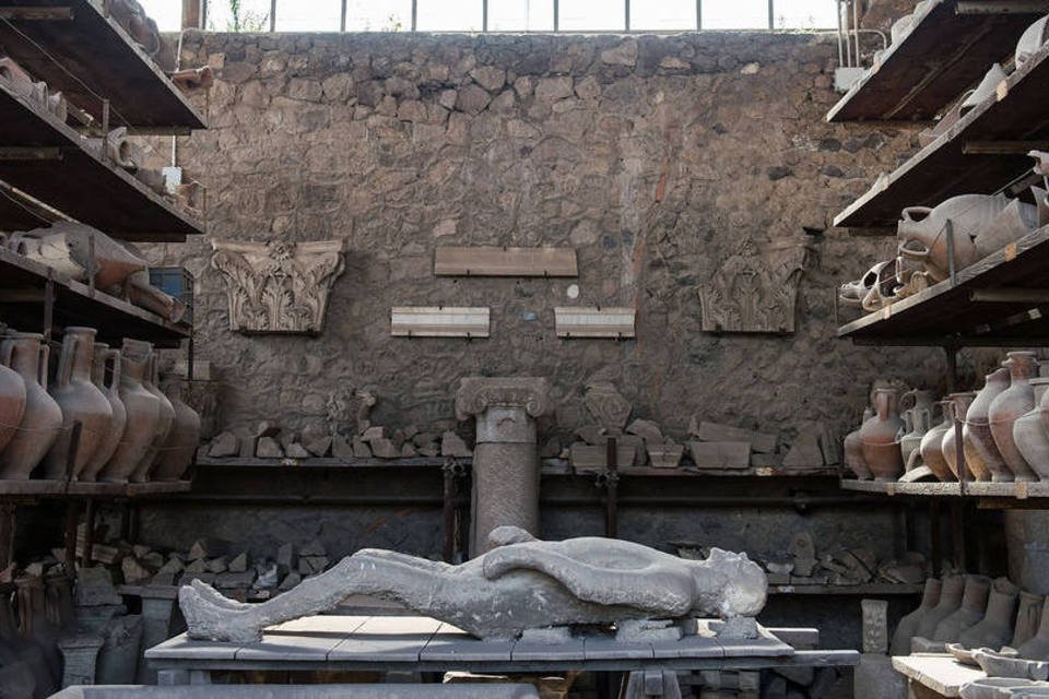 Fósseis de cidadãos de Pompeia são escaneados em pesquisa