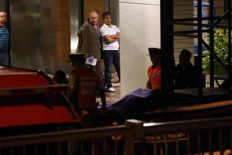 Corpo de Alberto Nisman: promotor foi encontrado morto em seu apartamento em Puerto Madero (Marcos Brindicci/Reuters)